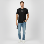 Calvin Klein Jeans Men's Black Regular Fit T-Shirt